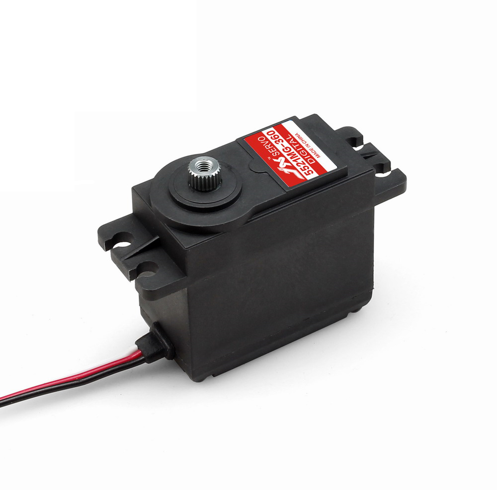 PDI-5521MG-360°   20KG 360° Continuous rotation High Precision Metal Gear Digital Standard Servo for